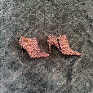 Leopard Print ankle boots